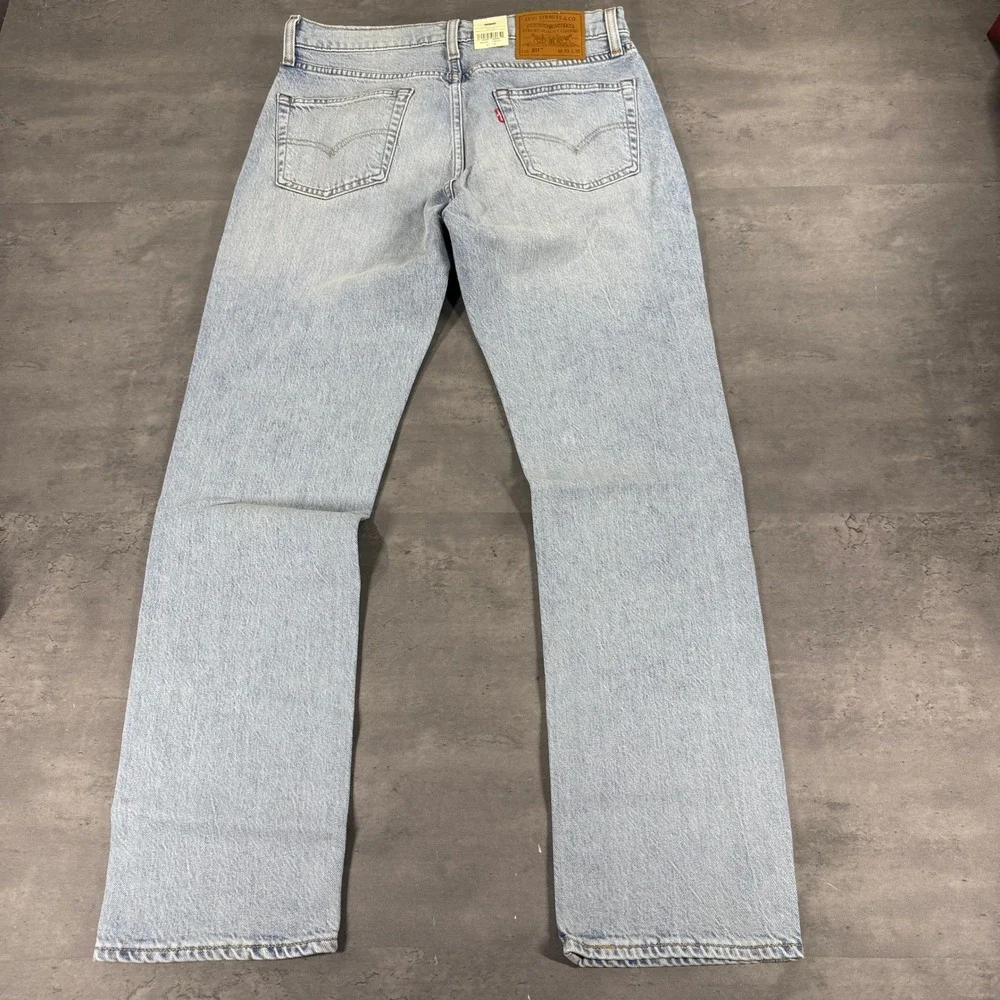 Levi's 511 Premium Jeans Mens 33x32 Slim Light Wash Blue Stretch Big E NEW $110
